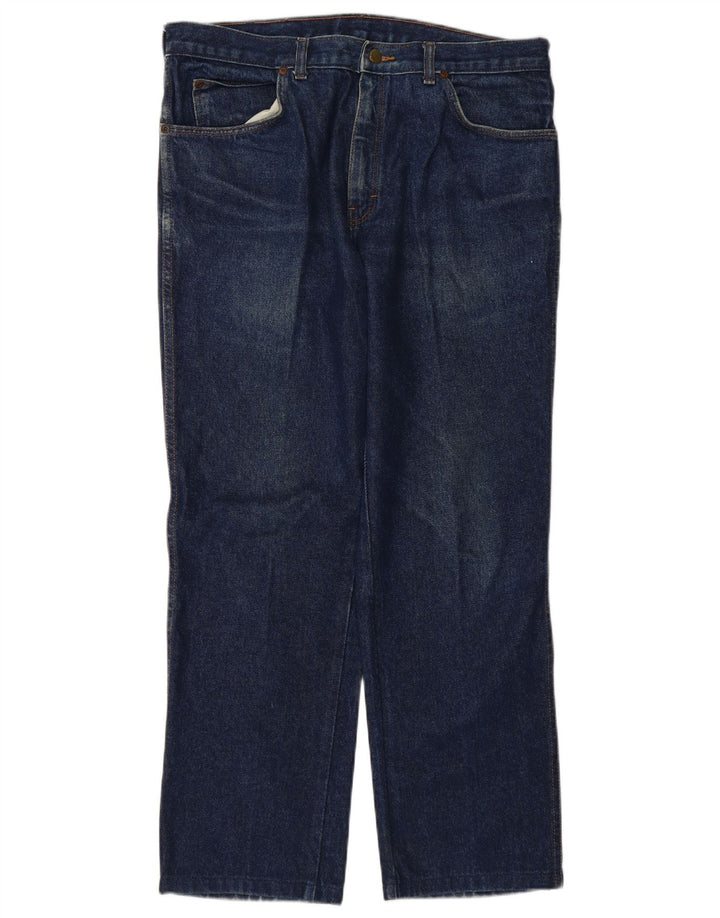 WRANGLER Mens Straight Jeans W36 L29 Navy Blue