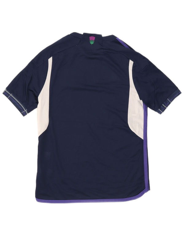 Adidas Boys Ferrari Graphic T-Shirt Top 15-16 Years Navy Blue Colourblock