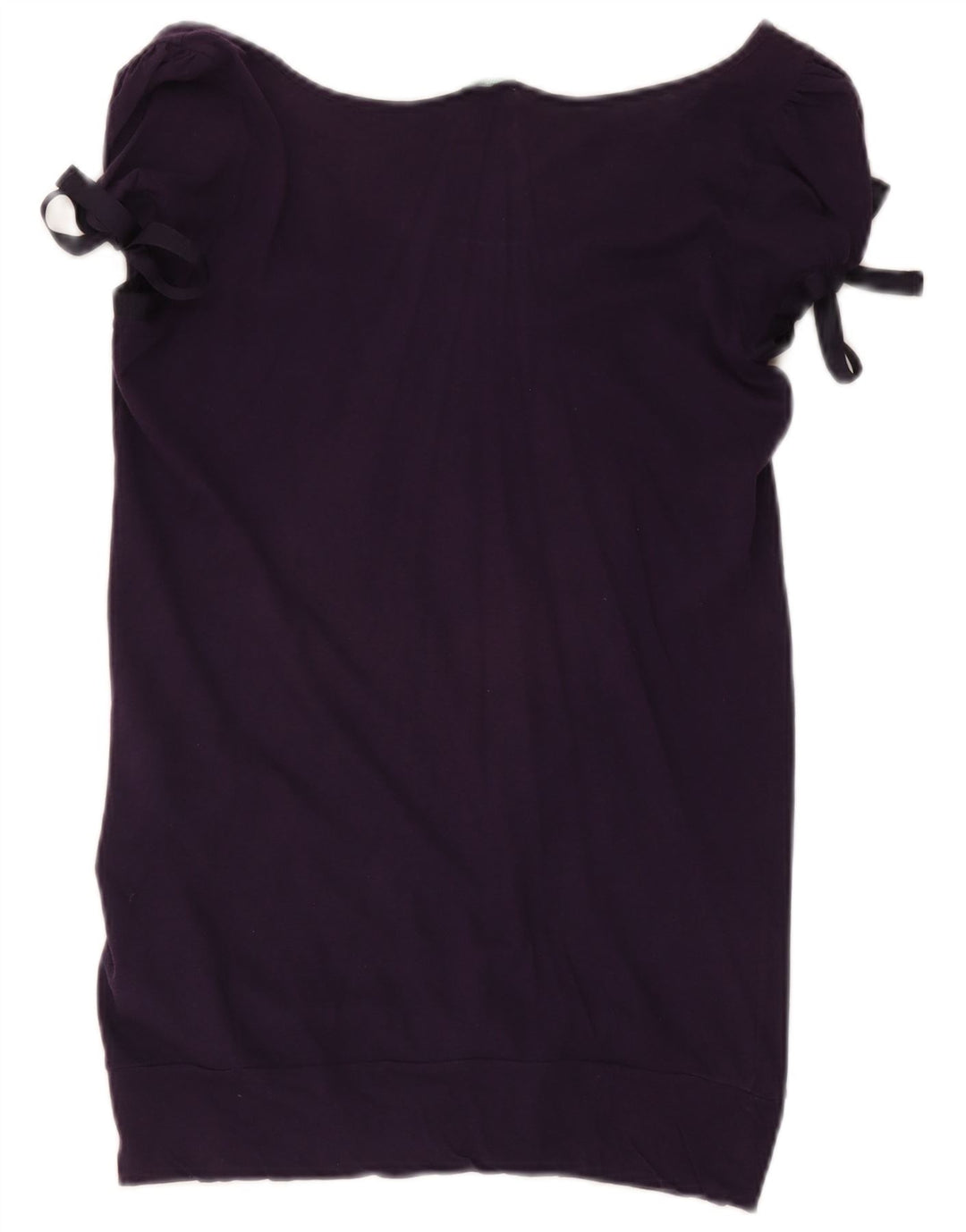 Benetton Womens Blouse Top UK 14 Large Purple Cotton