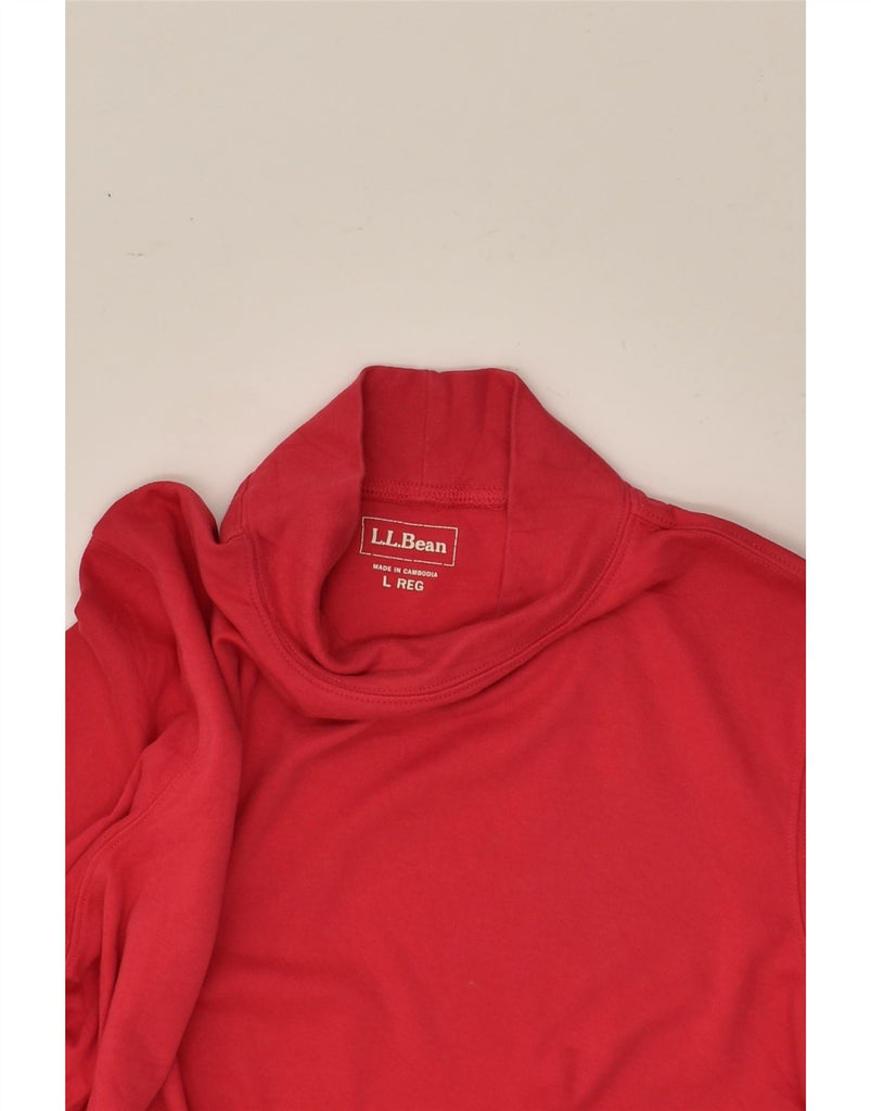 L.L.BEAN Womens Top Long Sleeve UK 16 Large Red Cotton | Vintage L.L.Bean | Thrift | Second-Hand L.L.Bean | Used Clothing | Messina Hembry 