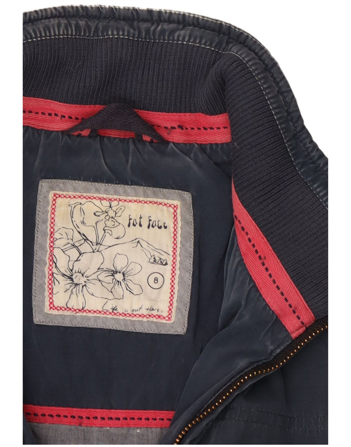 Fat Face Womens Padded Gilet UK 8 Small  Navy Blue Polyester