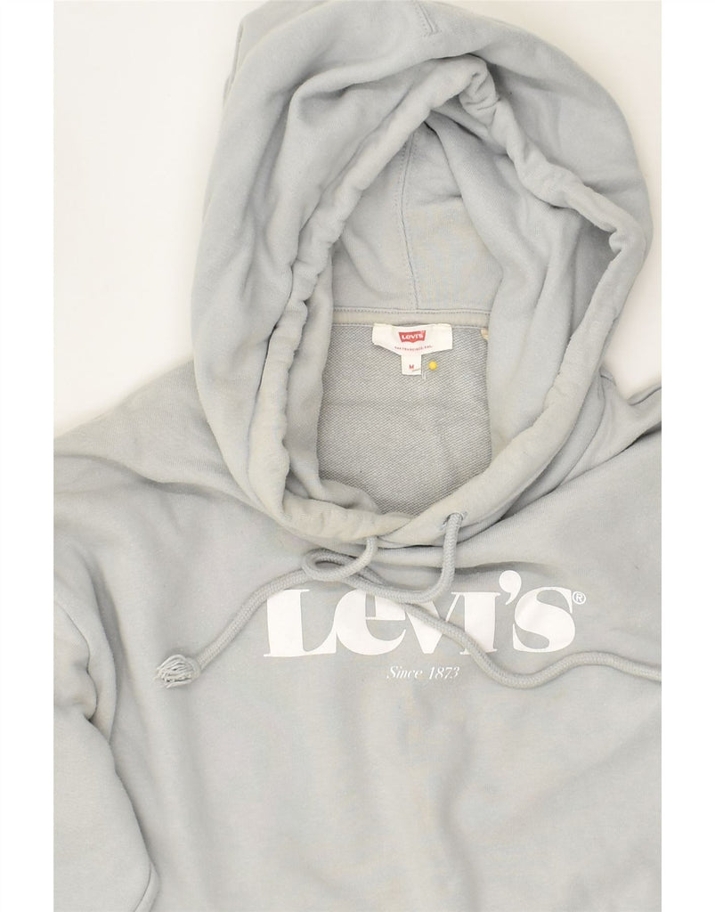 LEVI'S Mens Graphic Hoodie Jumper Medium Grey Cotton | Vintage Levi's | Thrift | Second-Hand Levi's | Used Clothing | Messina Hembry 