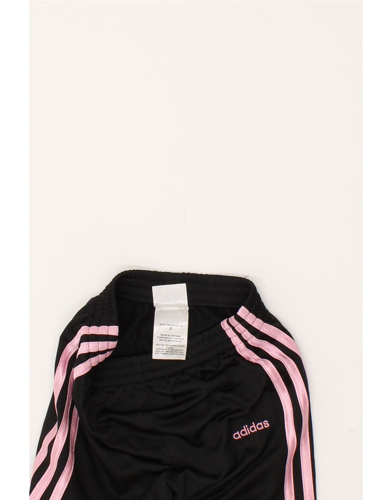 ADIDAS Girls Tracksuit Trousers Joggers 4-5 Years Black Polyester | Vintage Adidas | Thrift | Second-Hand Adidas | Used Clothing | Messina Hembry 