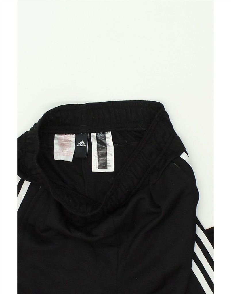 ADIDAS Girls Tracksuit Trousers 11-12 Years Black Polyester | Vintage Adidas | Thrift | Second-Hand Adidas | Used Clothing | Messina Hembry 