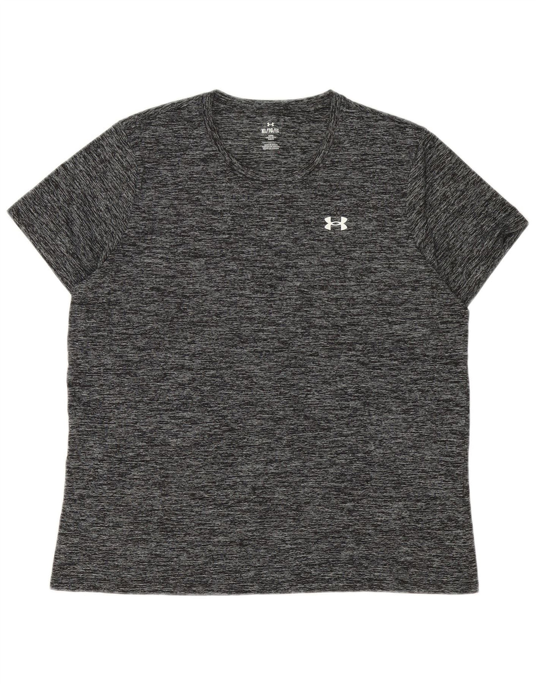 Under Armour Mens T-Shirt Top XL Grey Flecked Polyester
