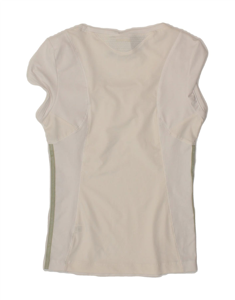 ADIDAS Womens Clima 365 T-Shirt Top UK 10 Small White Polyester Vintage Adidas and Second-Hand Adidas from Messina Hembry 