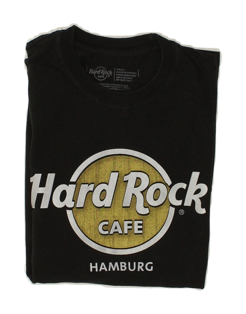 HARD ROCK CAFE Mens Hamburg Graphic T-Shirt Top Small Black Cotton | Vintage Hard Rock Cafe | Thrift | Second-Hand Hard Rock Cafe | Used Clothing | Messina Hembry 