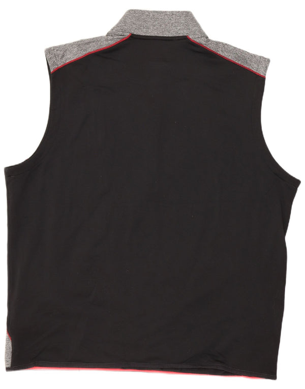 Adidas Mens Climaheat Sleeveless Pullover Tracksuit Top XL Grey Colourblock