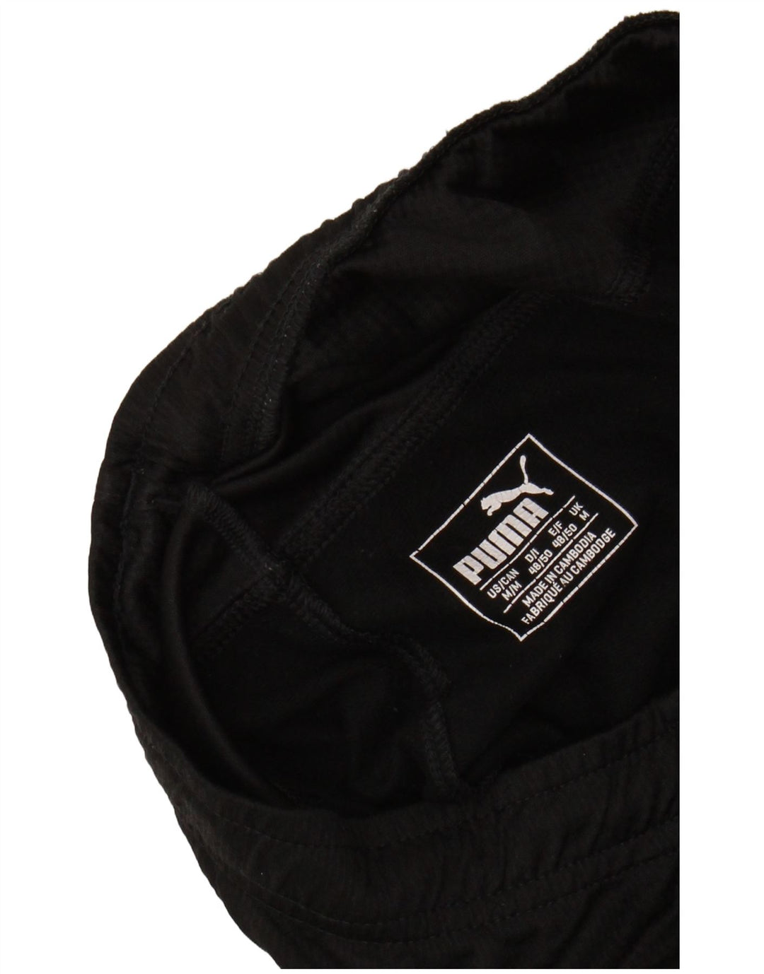 PUMA Mens Graphic Tracksuit Trousers Medium Black