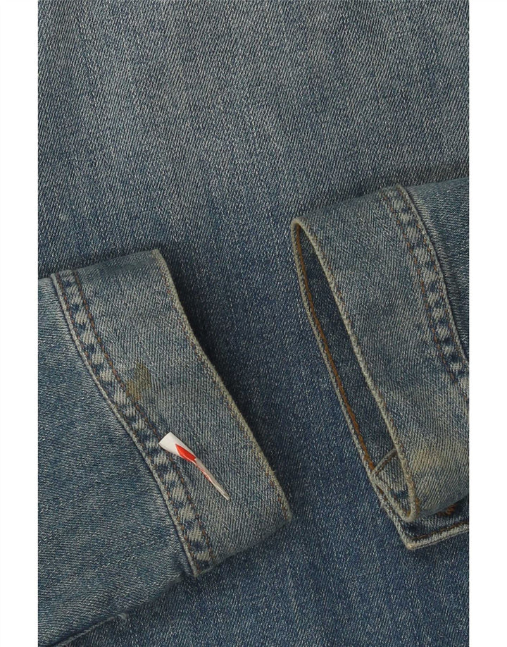 Fat Face Womens Denim Jacket UK 12 Medium Blue Cotton