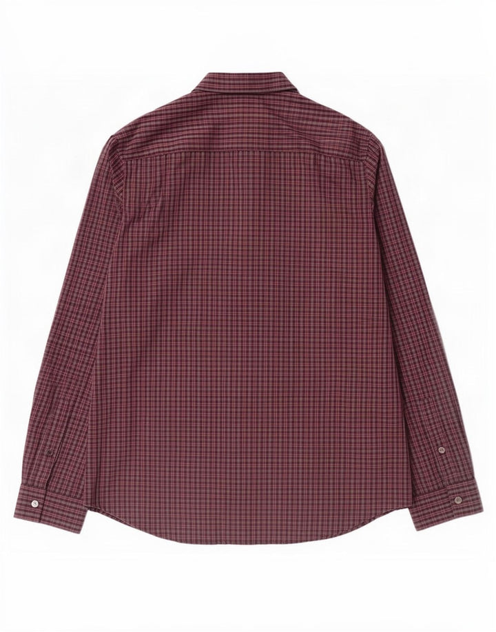 Calvin Klein Mens Shirt Medium Grey Check Cotton