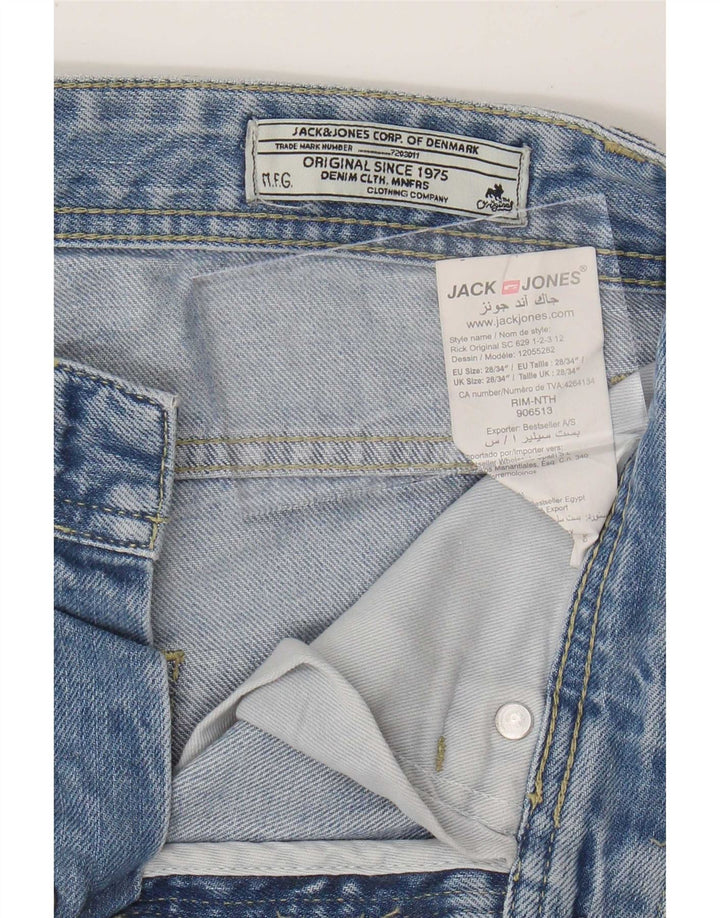 Jack & Jones Mens Straight Jeans W28 L34 Blue