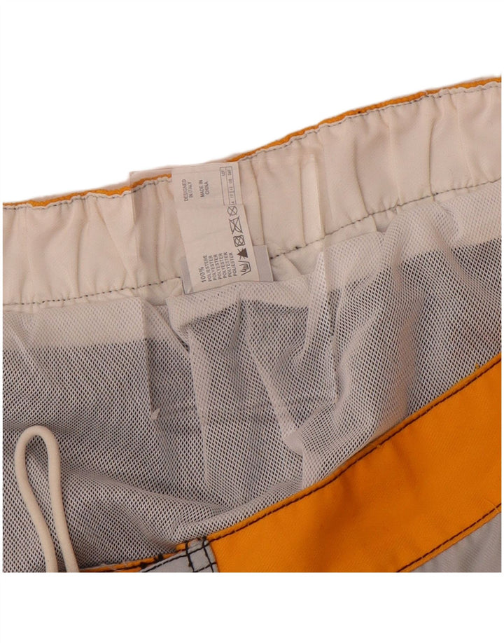 Fila Mens Graphic Swimming Shorts Large  Grey Colourblock Polyester