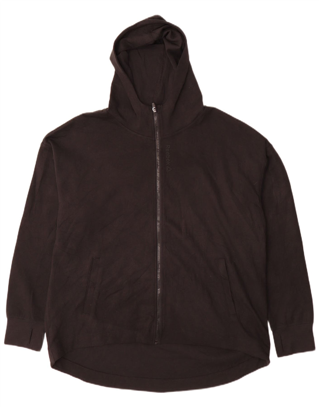 Reebok Mens Zip Hoodie Sweater 3XL Black Cotton