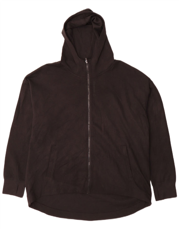 Reebok Mens Zip Hoodie Sweater 3XL Black Cotton