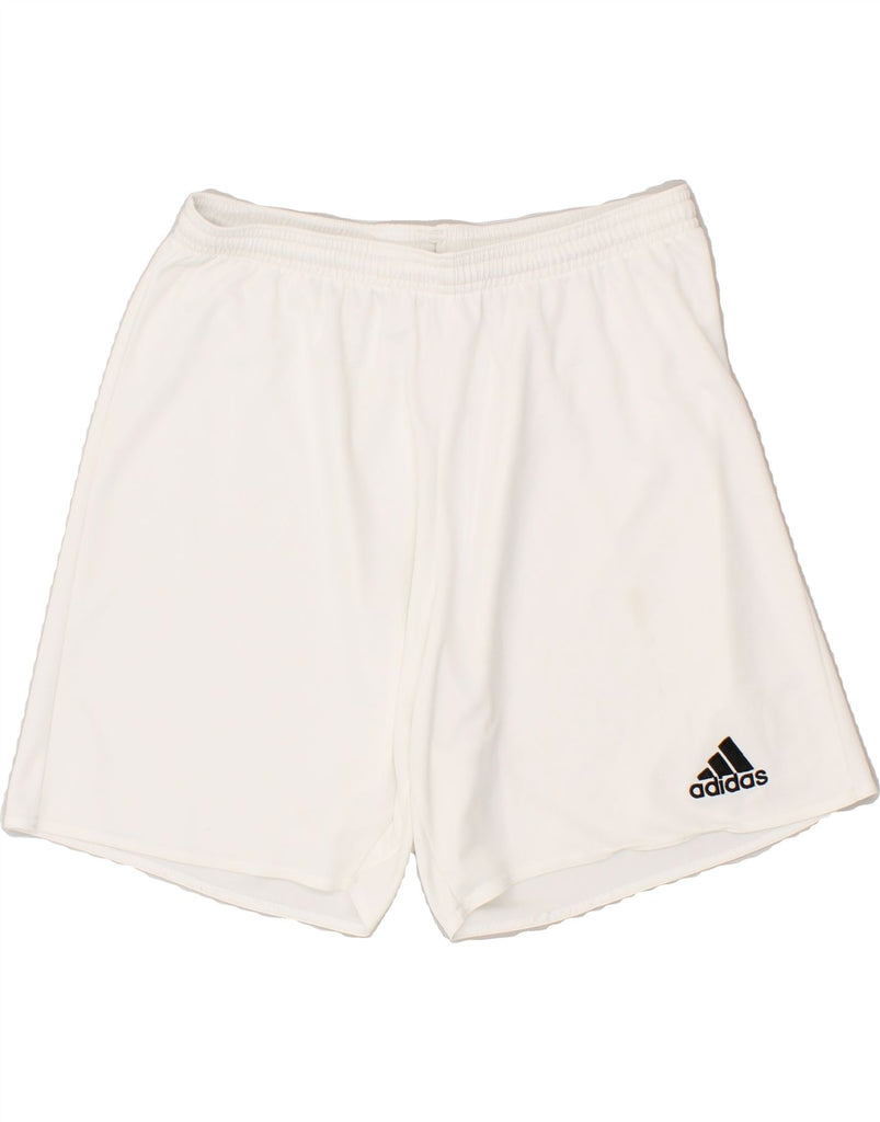 ADIDAS Mens Climalite Sport Shorts Medium White Polyester | Vintage Adidas | Thrift | Second-Hand Adidas | Used Clothing | Messina Hembry 