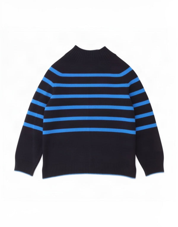Crew Clothing Womens Turtle Neck Jumper Sweater UK 12 Medium Navy Blue