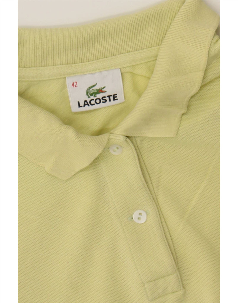 LACOSTE Womens Polo Shirt Size 42 Large Yellow Cotton Vintage Lacoste and Second-Hand Lacoste from Messina Hembry 