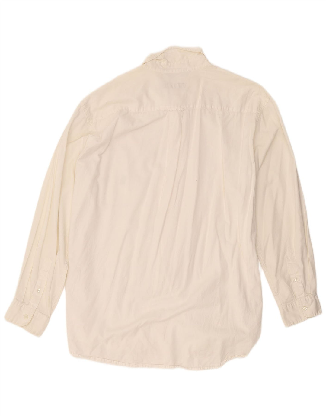 Nautica Mens Shirt XL White Cotton