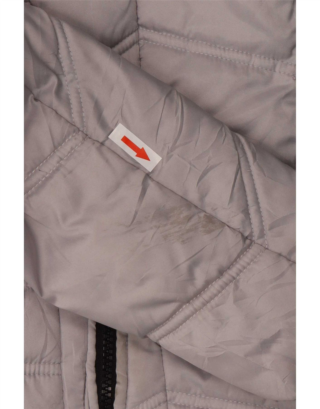 Nautica Womens Hooded Padded Jacket UK 6 XS Grey Polyester