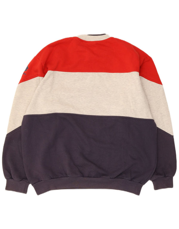 Lotto Mens Graphic Sweatshirt Jumper Large Multicoloured Colourblock