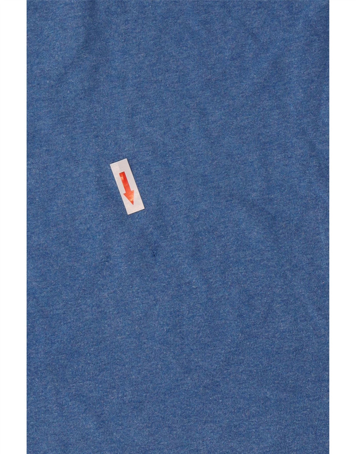 Nike Boys T-Shirt Top 8-9 Years Small Blue Colourblock Cotton
