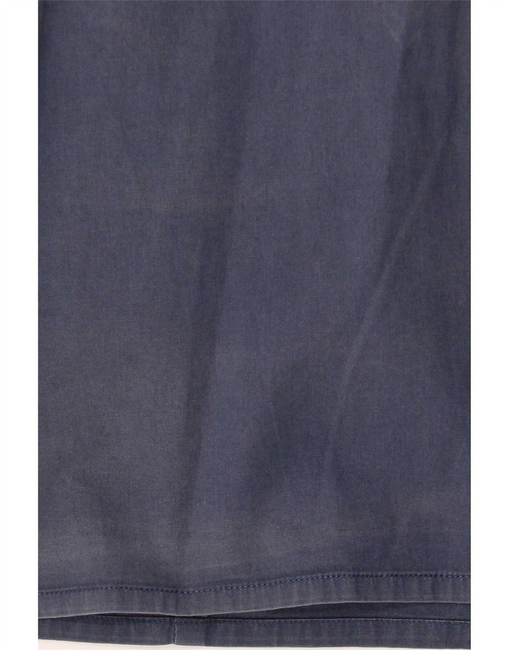 Calvin Klein Jeans Mens Short Sleeve Shirt Medium Navy Blue Cotton