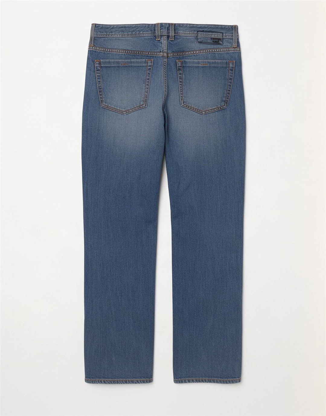 Diesel Mens Zathan Straight Jeans W36 L34 Blue Cotton