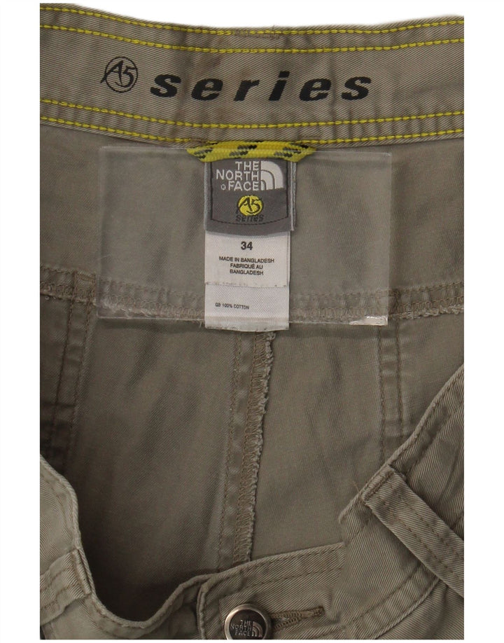 The North Face Mens Cargo Shorts W34 Large Grey Cotton