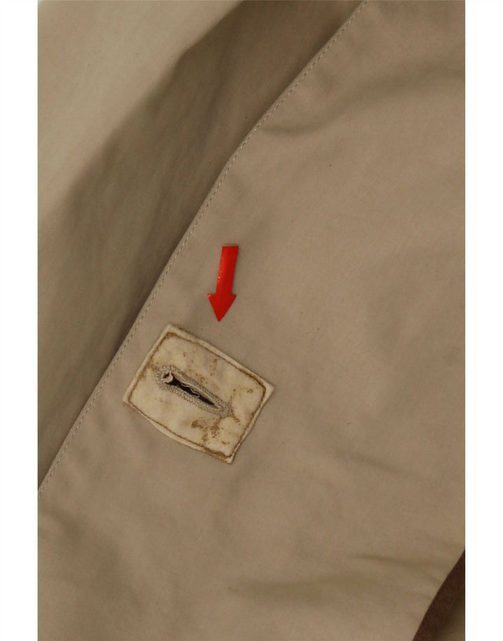 Belfe Mens Overcoat UK 42 XL Beige Cotton