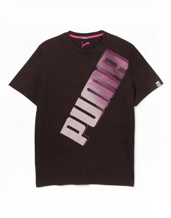 Puma Mens Graphic T-Shirt Top 2XL Black