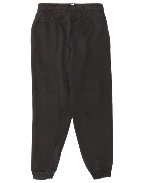 Puma Boys Tracksuit Trousers Joggers 11-12 Years  Black Cotton