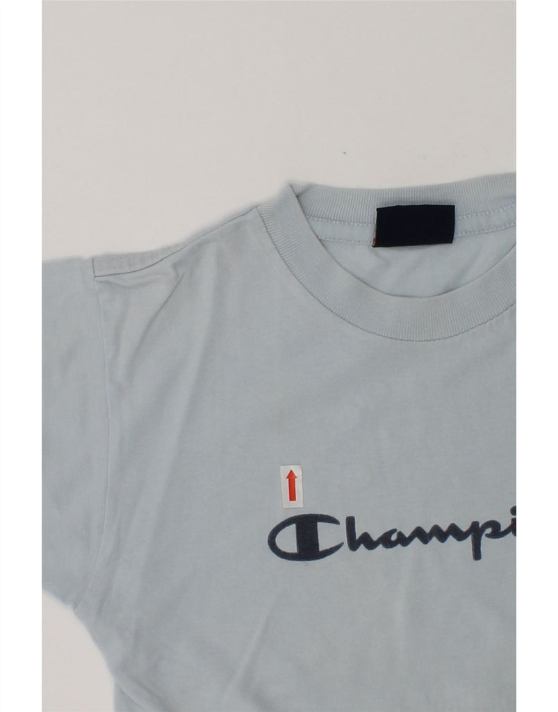 CHAMPION Boys Graphic T-Shirt Top 3-4 Years Blue Cotton | Vintage Champion | Thrift | Second-Hand Champion | Used Clothing | Messina Hembry 