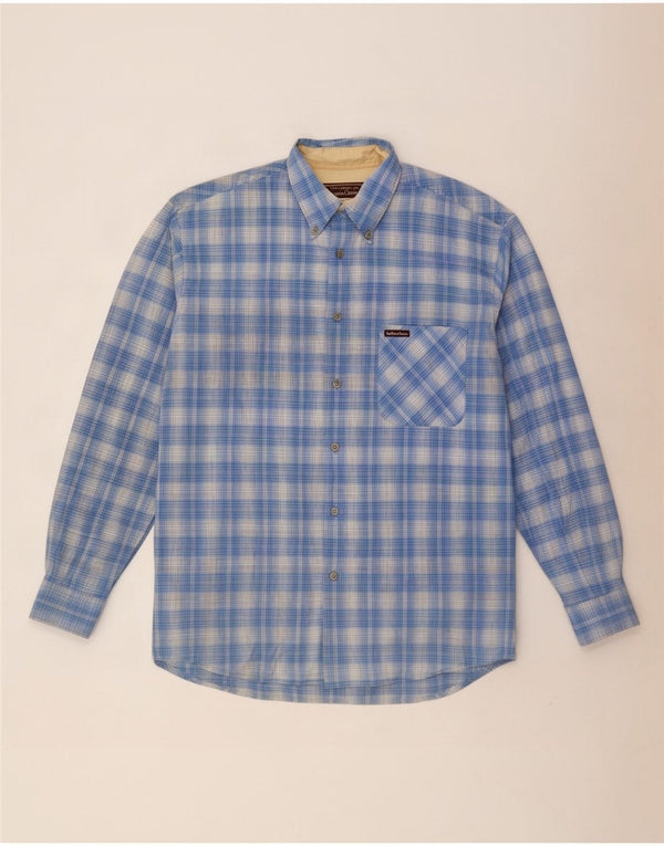 Marlboro Classics Mens Shirt Large Blue Check