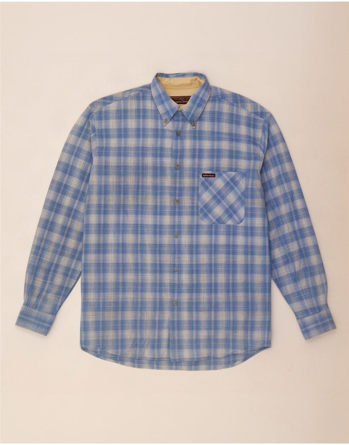 Marlboro Classics Mens Shirt Large Blue Check