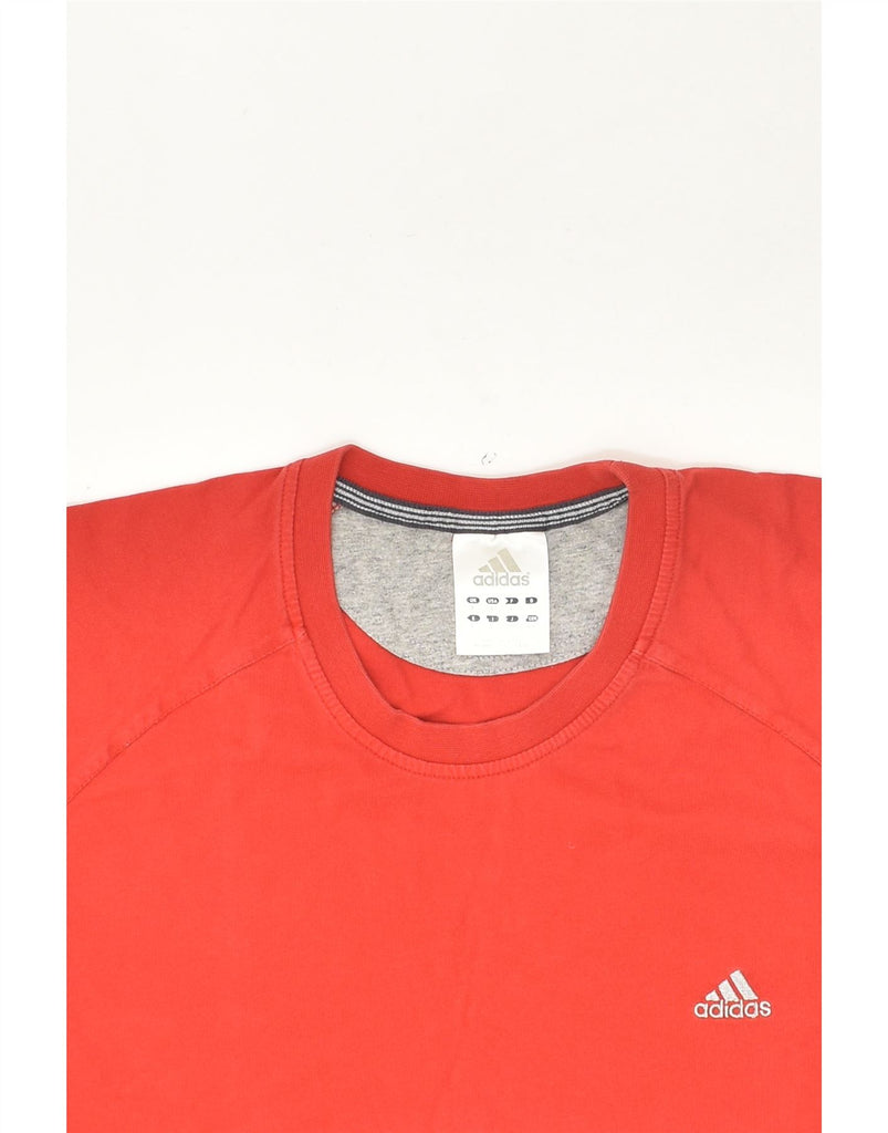 ADIDAS Mens T-Shirt Top Large Red Cotton | Vintage Adidas | Thrift | Second-Hand Adidas | Used Clothing | Messina Hembry 