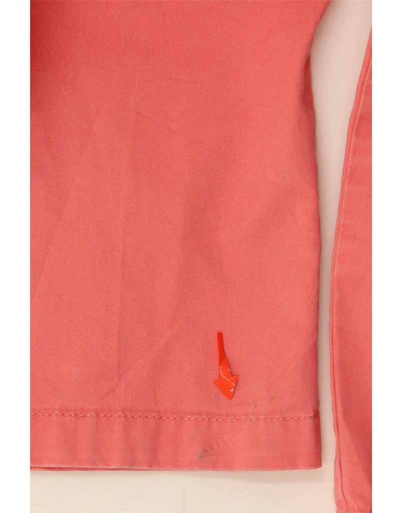 LEE Womens Mid Rise Straight Cropped Trousers US 14 XL W38 L24 Pink Cotton Vintage Lee and Second-Hand Lee from Messina Hembry 