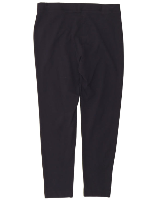 Marks & Spencer Womens Slim Casual Trousers UK 16 Large W34 L27 Black