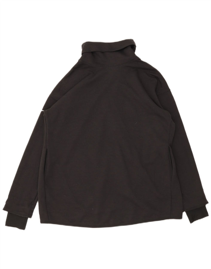 Nike Mens Dri Fit Top Long Sleeve Small Black Polyester