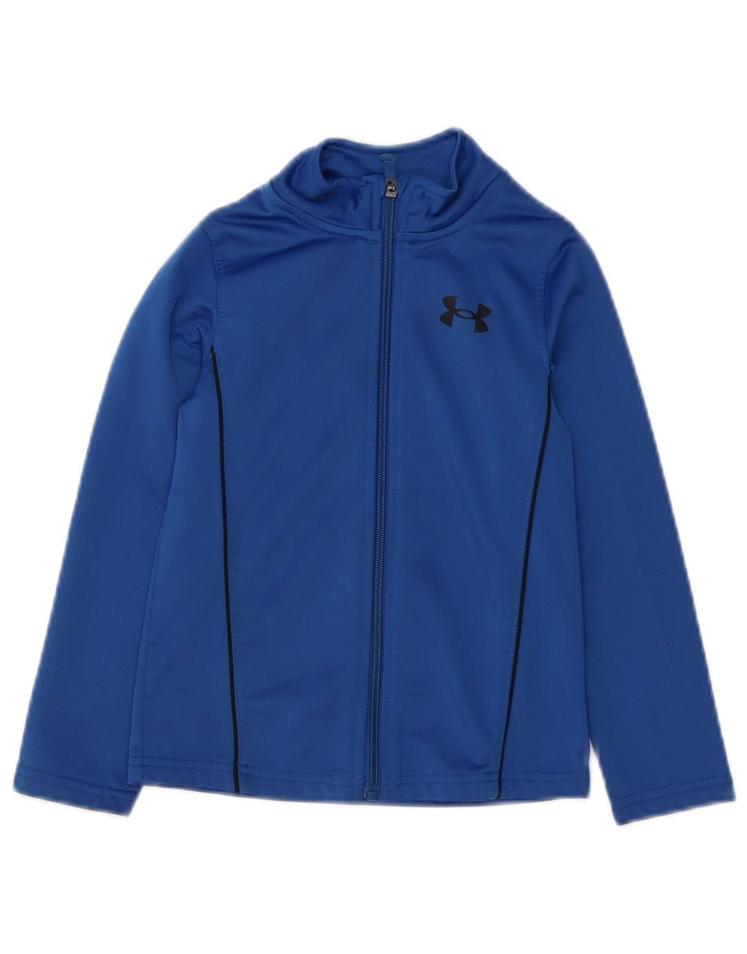 Under Armour Boys Tracksuit Top Jacket 4-5 Years Blue Polyester