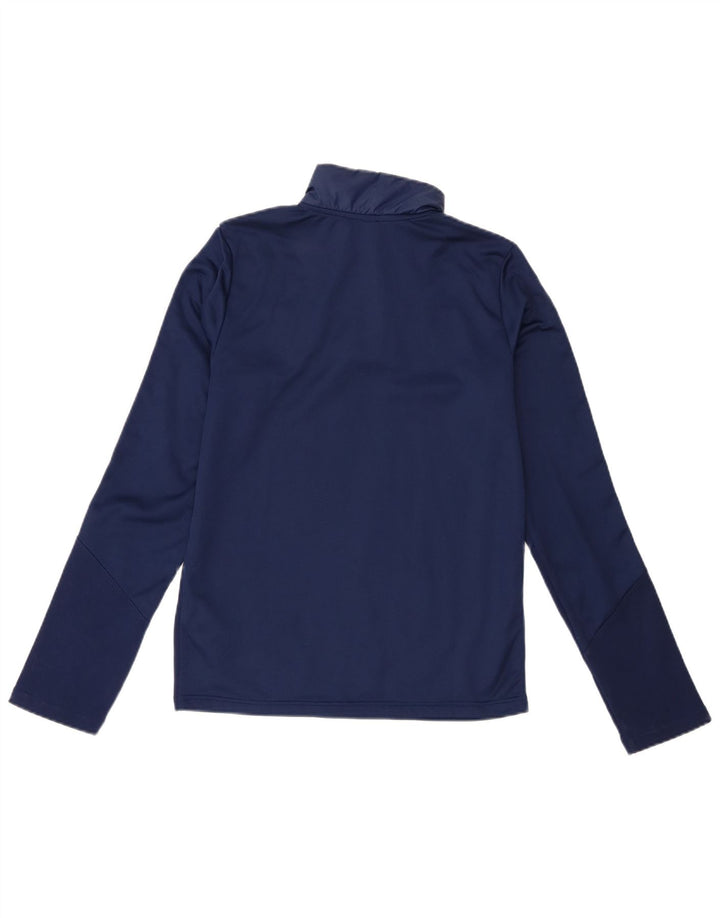 Adidas Boys Aeroready Zip Neck Pullover Tracksuit Top 13-14 Years Navy Blue