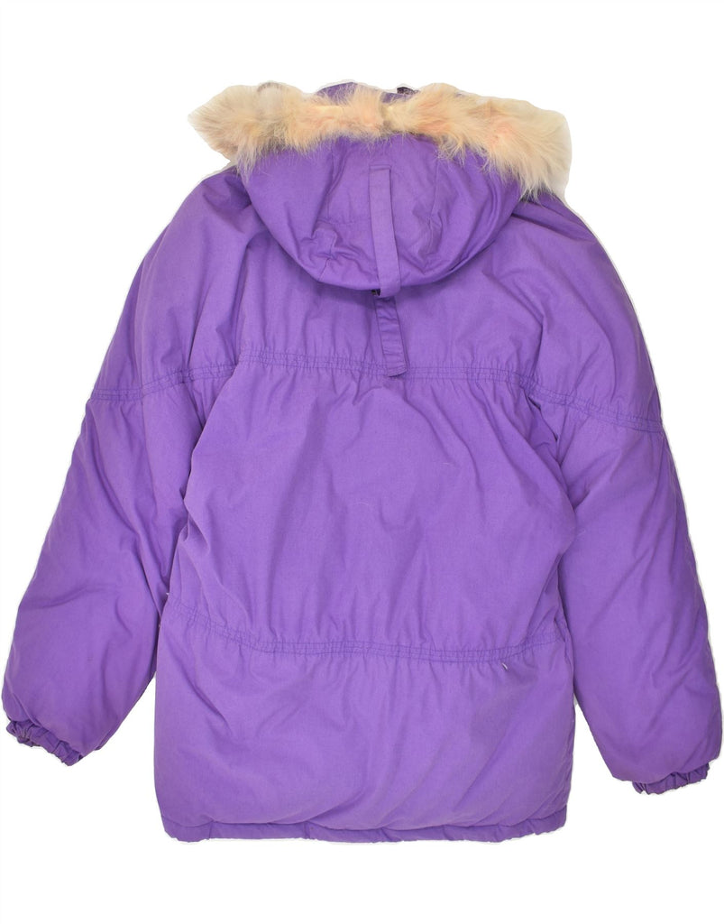 VINTAGE Womens Hooded Padded Coat UK 18 XL Purple | Vintage Vintage | Thrift | Second-Hand Vintage | Used Clothing | Messina Hembry 