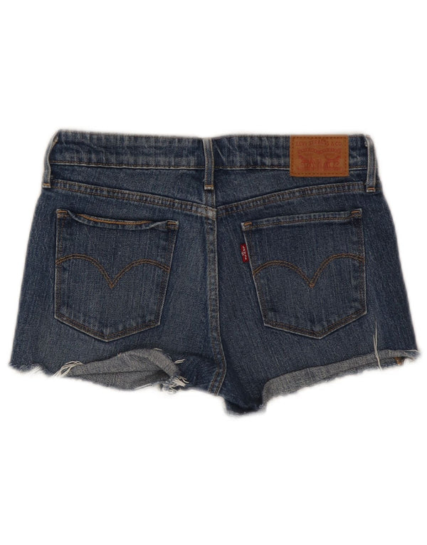 Levi's Womens 712 Slim Denim Shorts W26 Small  Blue Cotton