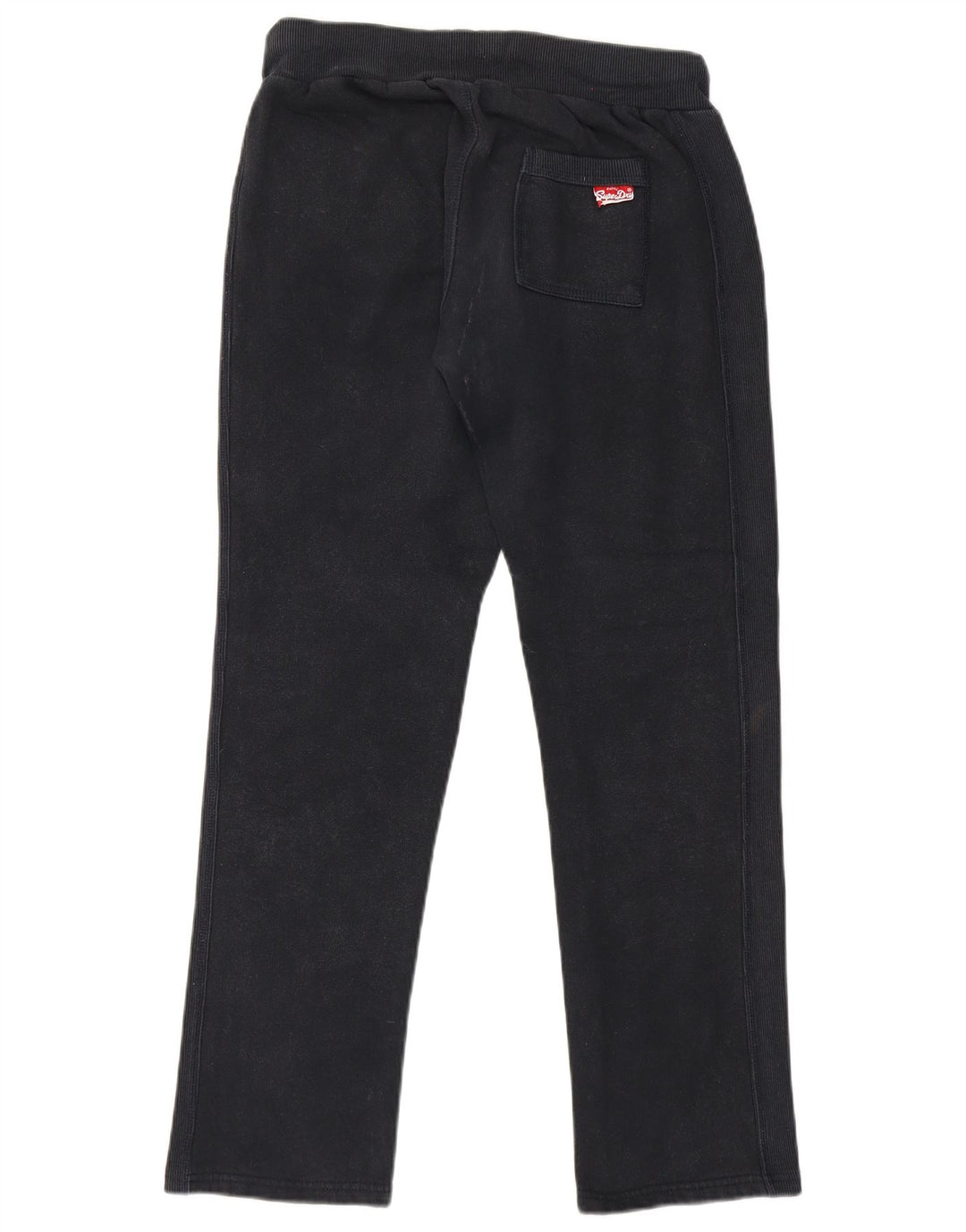 Superdry Womens Graphic Tracksuit Trousers UK 14 Medium  Black Cotton