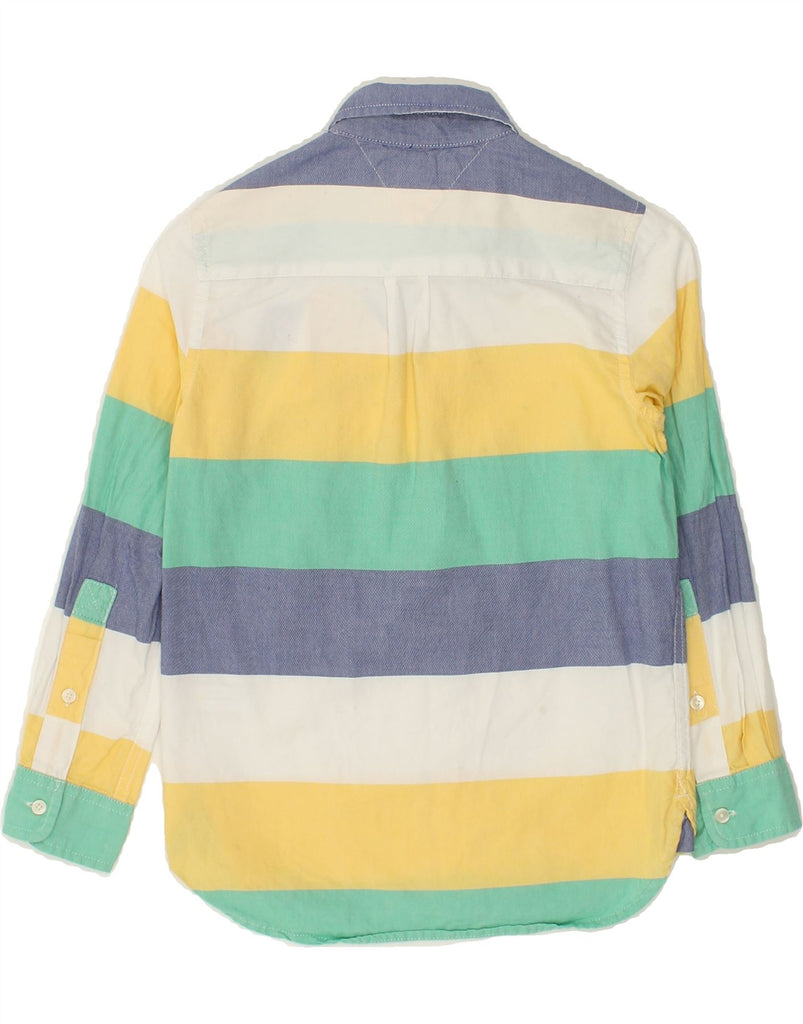 TOMMY HILFIGER Boys Shirt 6-7 Years Small Multicoloured Striped Cotton | Vintage Tommy Hilfiger | Thrift | Second-Hand Tommy Hilfiger | Used Clothing | Messina Hembry 