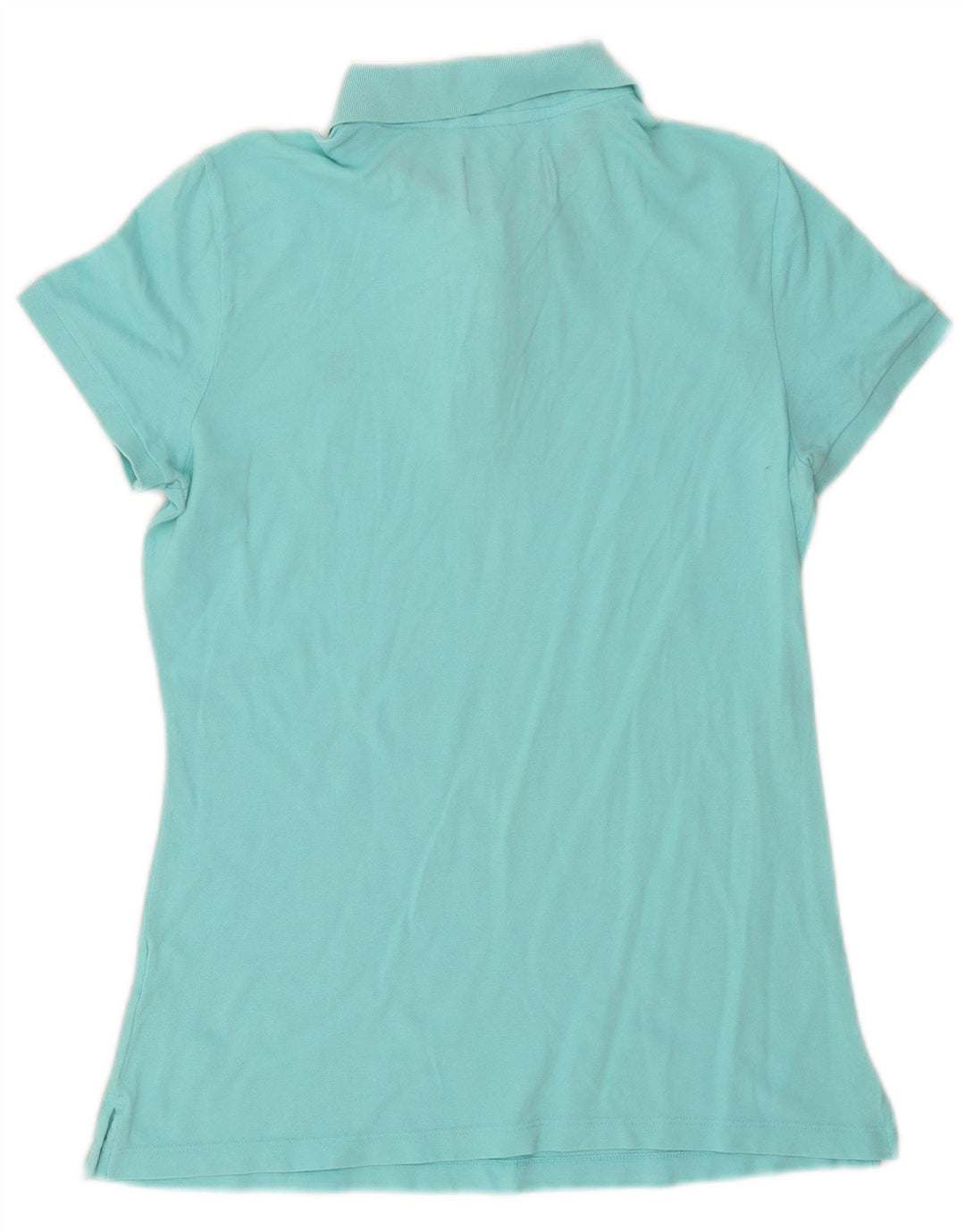 Benetton Womens Polo Shirt UK 16 Large Turquoise