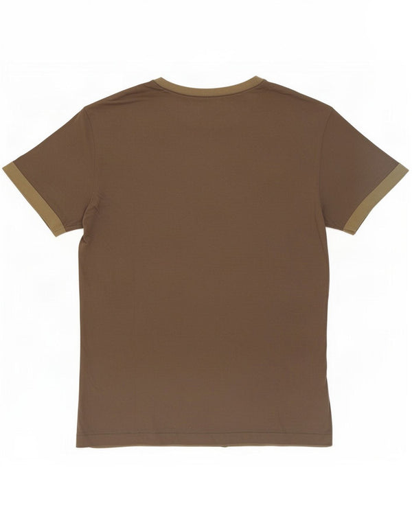 Replay Mens Graphic T-Shirt Top Large Khaki Cotton