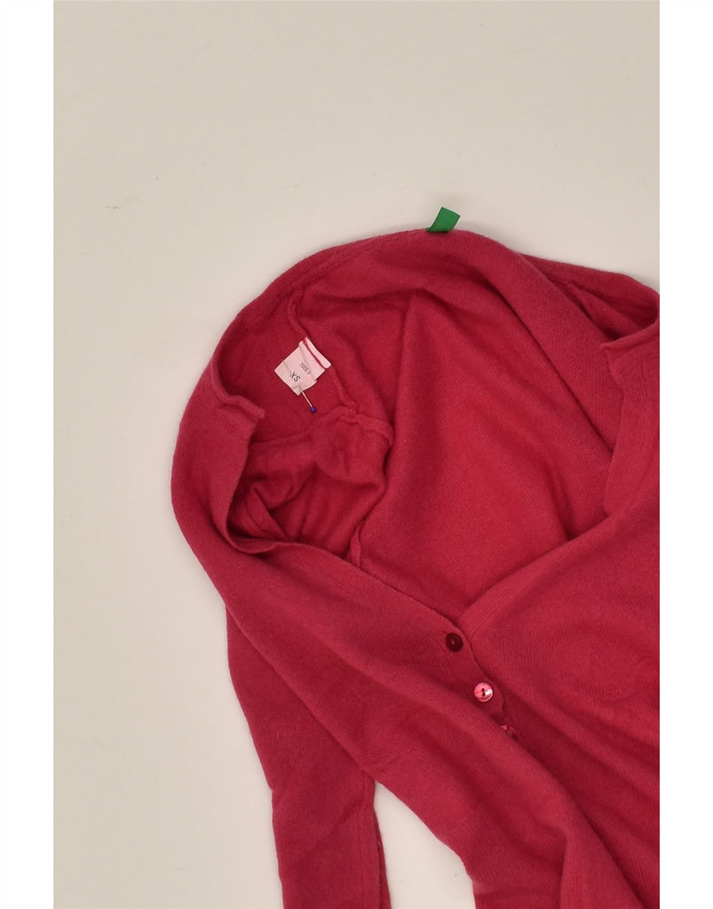 BENETTON Womens V-Neck Jumper Sweater UK 6 XS Pink | Vintage Benetton | Thrift | Second-Hand Benetton | Used Clothing | Messina Hembry 