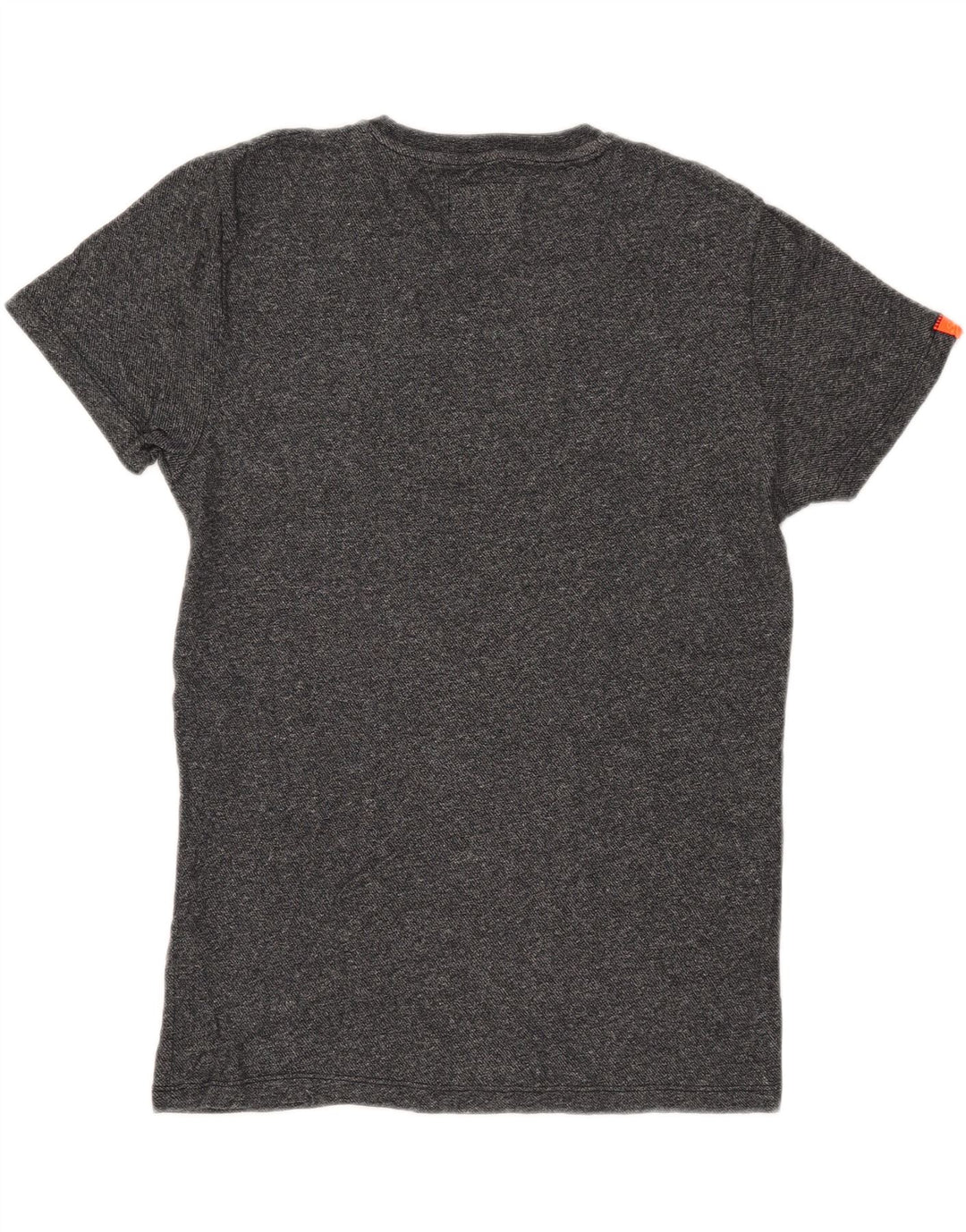 Superdry Mens T-Shirt Top Medium Grey Flecked Cotton