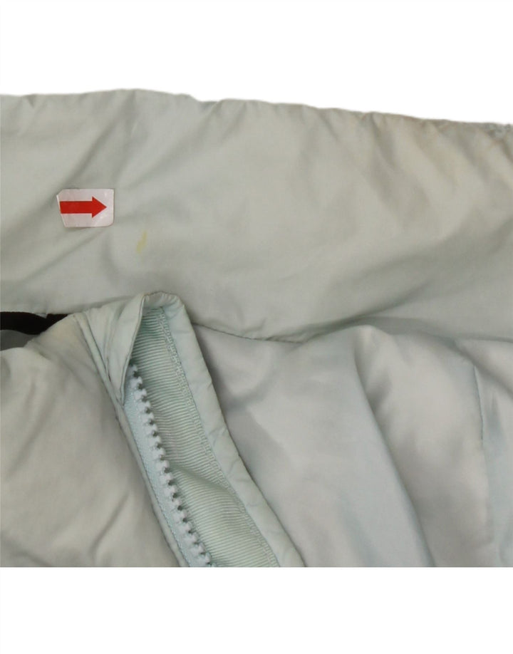 THE NORTH FACE Womens Graphic Padded Jacket UK 14 Medium Blue Colourblock